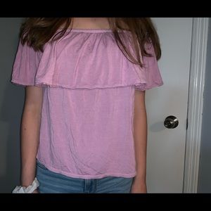 American eagle off the shoulder shirt